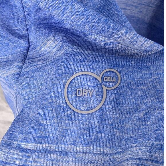 Puma Shirt Mens 2XL XXL Golf Polo Blue White Stripe Big Creek Branson Dry Cell - Picture 8 of 9